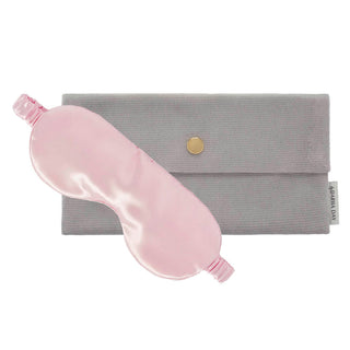 Dariia Day Silk Eye Mask Blush Pink - Pink Silk Eye Mask
