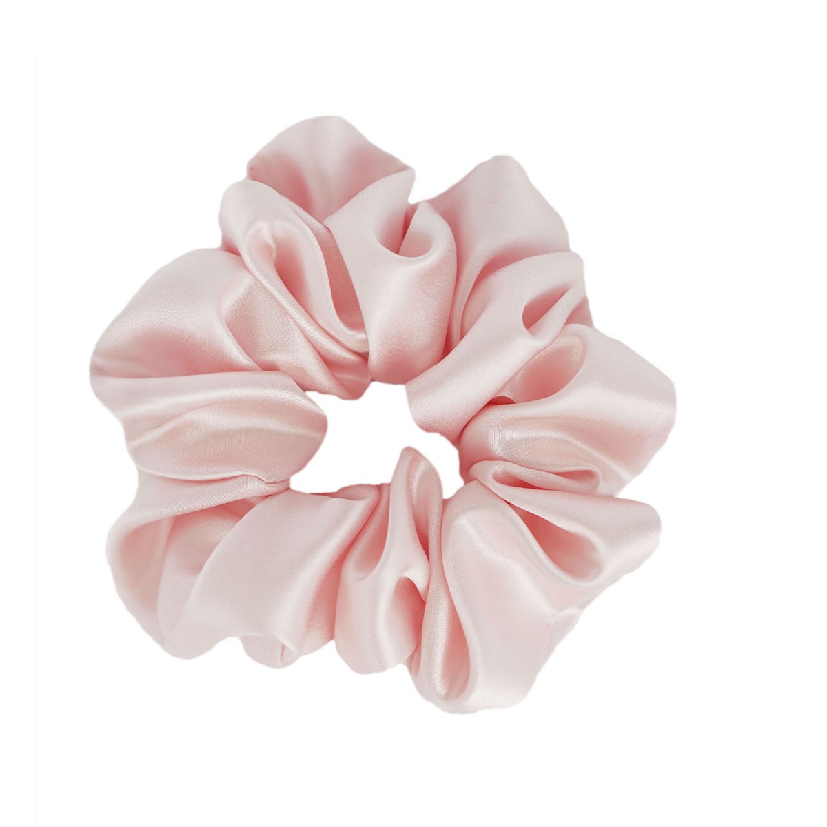 Dariia Day Silk Scrunchie Blush Pink - Coletero Seda Rosa