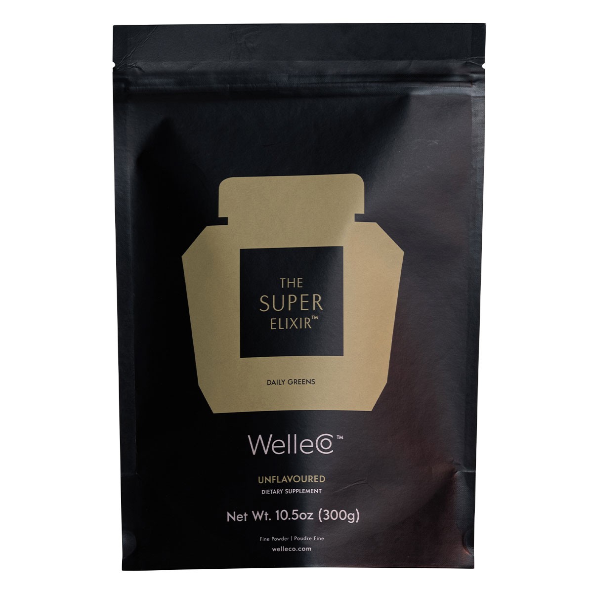 WelleCo The Super Elixir Greens Unflavoured - Suplemento nutricional vegano