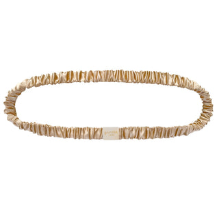 Dariia Day Silk Headband French Beige - Beige Silk Headband