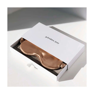 Dariia Day Silk Eye Mask French Beige - Beige Silk Eye Mask