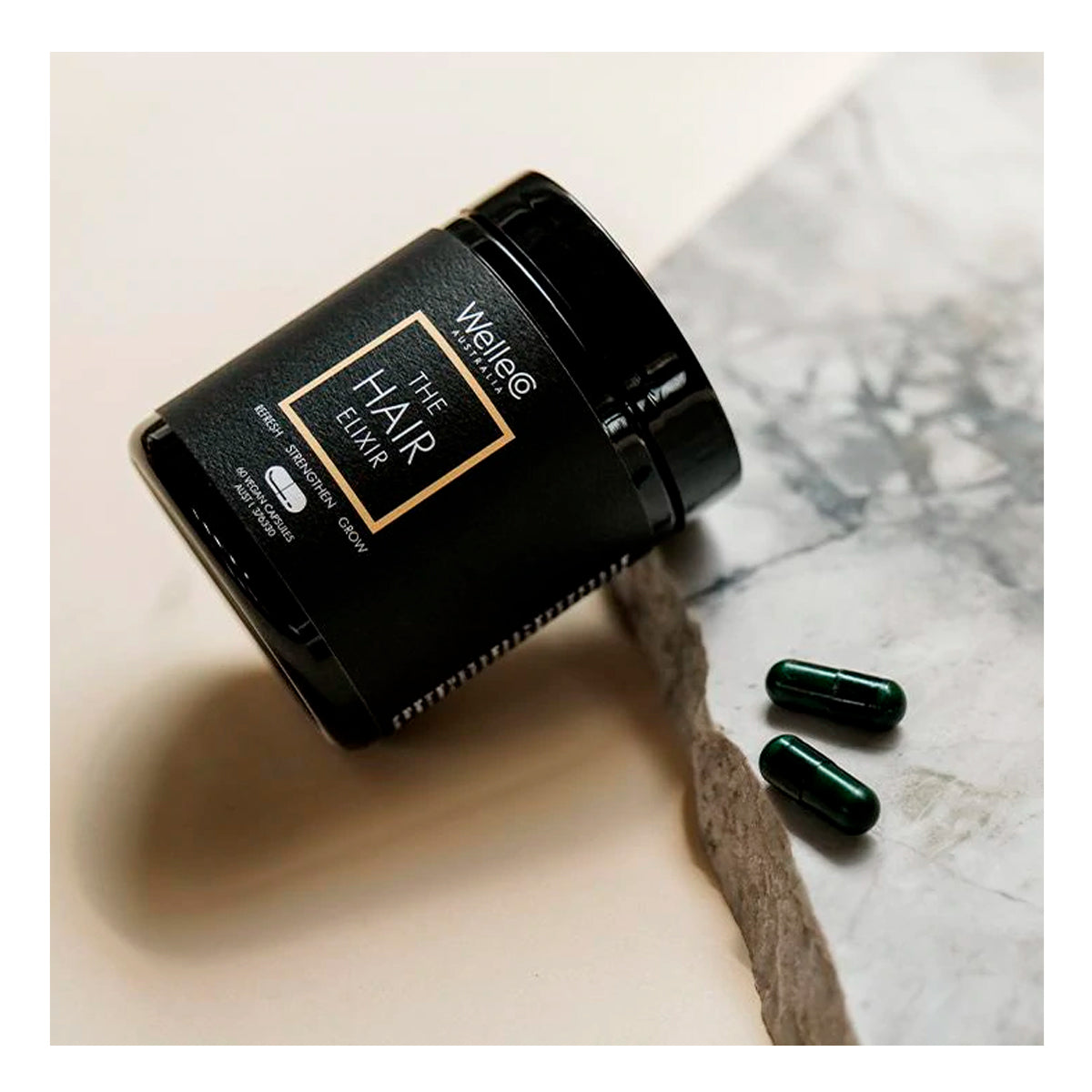 Welle+CO The Hair Elixir - Vegan hair capsules