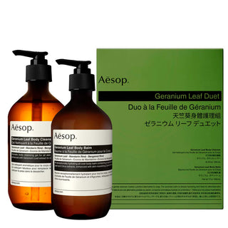 Aesop Geranium Leaf Duet - Set jabón y crema