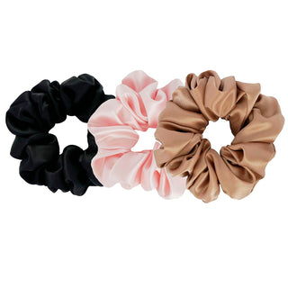 Dariia Day Silk Scrunchie Pack - Set of 3 silk scrunchies (M)