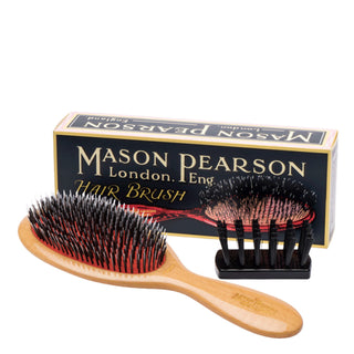 Mason Pearson BN2 Junior Light Wood - Cepillo de Cerdas y Nylon
